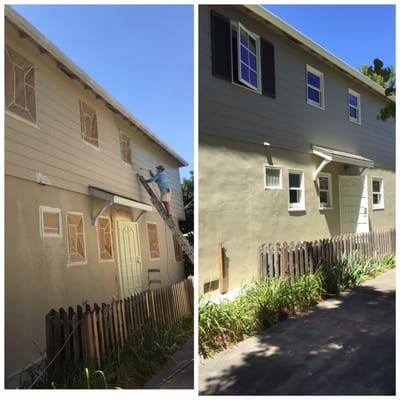 Before And After Exterior Paint by Sovereign Painting Co.