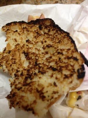 Burned English muffin. Thanks for that ... :(