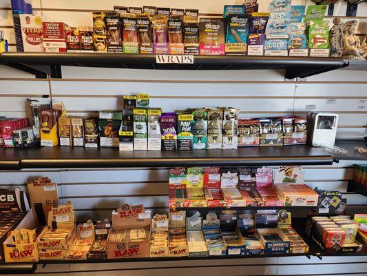 Within our Lingerie store we have a small section dedicated  to our smoking enthusiasts. We have Woods, Loose Leaf,and more!