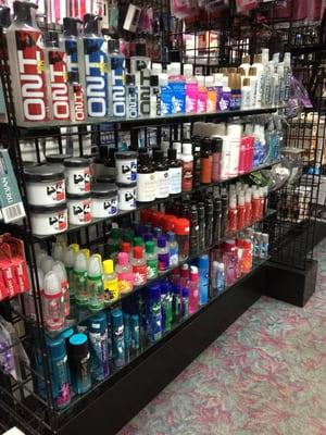 Your selection from creams, water based to silicone based lubes.