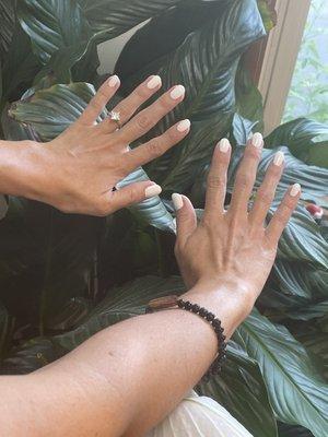 Flawless wedding manicure