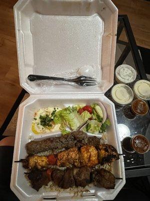 Mixed Platter - chicken, lamb and beef