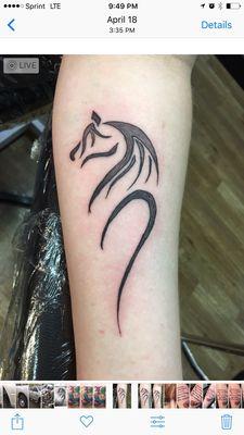 Inner forearm tattoo