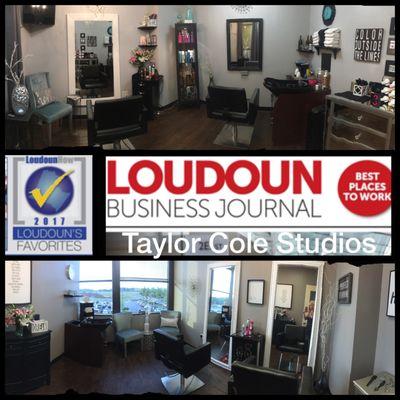 VOTED: LOUDOUNS FAVORITE SALON 2017 by #LoudounNow & One of Loudoun's Best Salons To Work For By The #LoudounBusinessJournal