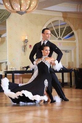 Studio Owners Clifton & Mar dancing the Foxtrot.