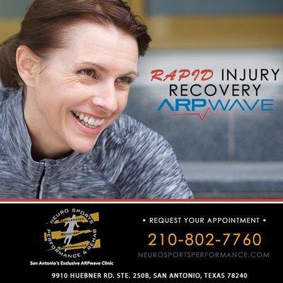 ARPwave clinic San Antonio, TX. Call Neuro Sports Performance and Rehab: 210-802-7760.