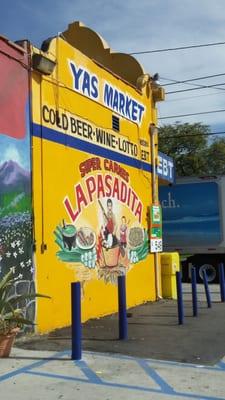 This is a Mexican market, the food is in the back at the butcher shop! Everything fresh! 149th and Vermont, Gardena.