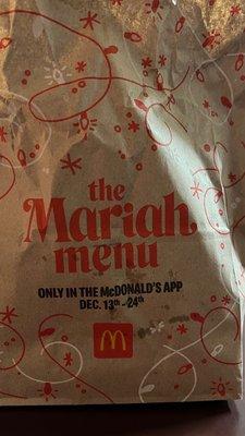 Mariah menu