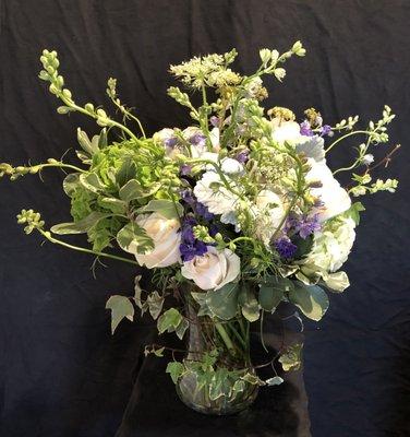 Queen Anne's Lace with Larkspur