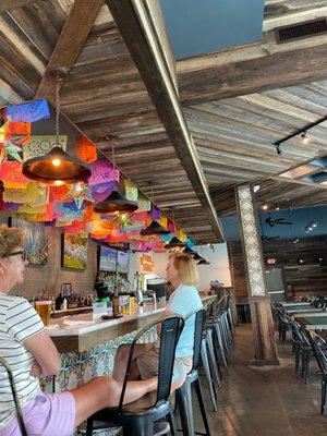 Beautiful themed bar area.