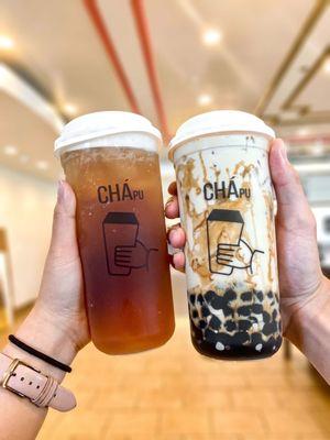 Osmanthus Oolong Tea and Brown Sugar Boba Milk Tea