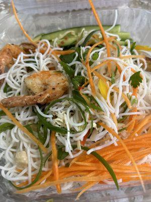 Shrimp Noodle Salad is healthy and delicious!