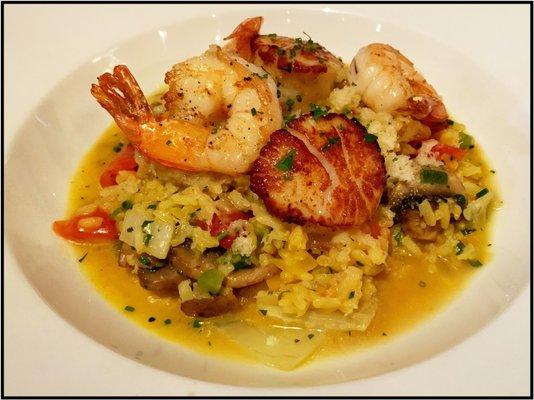 Shrimp and Scallops Risotto