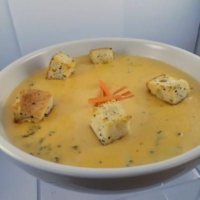 Broccoli Cheddar Ale Soup