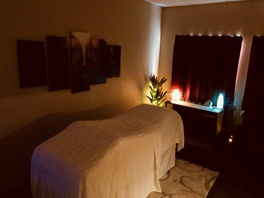 Our serene treatment room