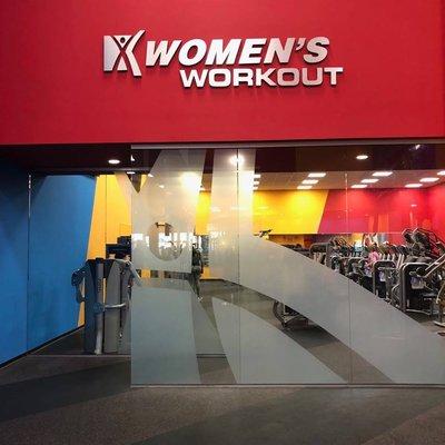 Women's Only Workout Area.