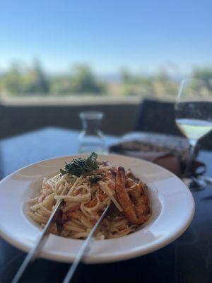 Vermicelli and shrimp salad