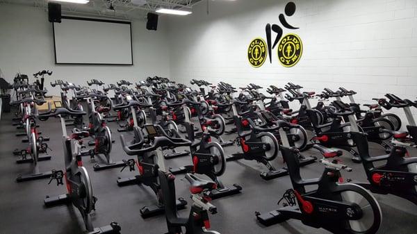 Spinning room with Matrix bikes