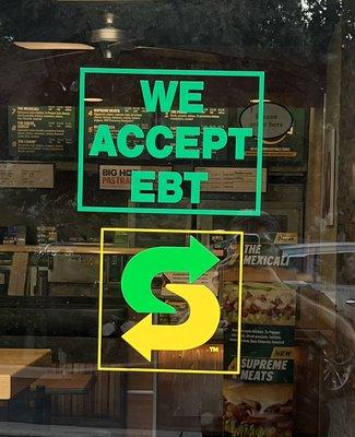 We accept EBT