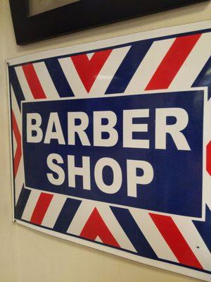 It's a barbershop sign.