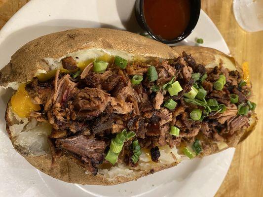 Loaded Bar-B-Q Baker with brisket