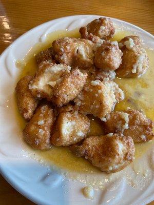 Boneless wings--garlic & Parmesan