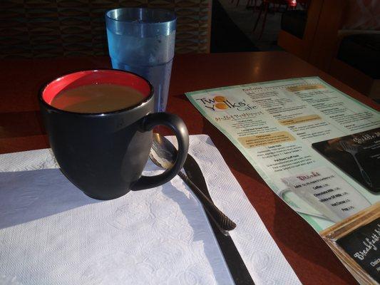 Good size coffee cup.