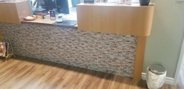 Front reception desk