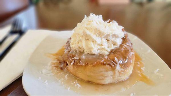 Coconut Paradise Cinnamon roll