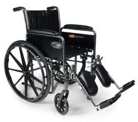 Everest & JenningsTraveler SE Wheelchair 18x16 Fixed Full Arm With Swingaway Footrests 3E010100 K0001 K0002