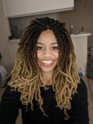 Crochet braids by Saye.