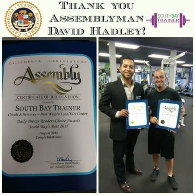 Thanks for the recognition David Hadley!