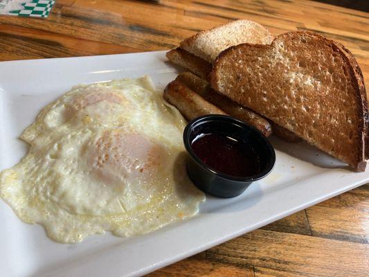 Super yummy simple breakfast. Grandpa's Platter.