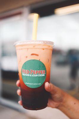 Freshly brewed Thai Iced Tea