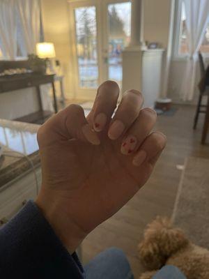 Valentine's Day nails