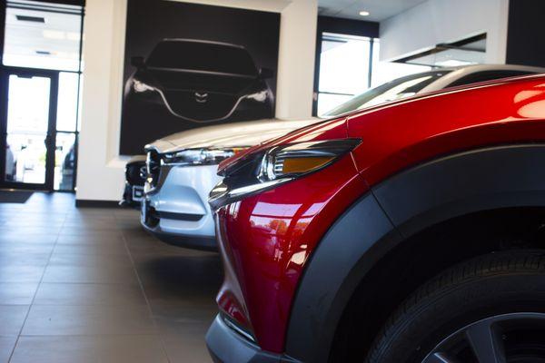 The Oak Lawn Mazda Showroom