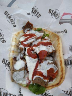 Beef and lamb gyro.