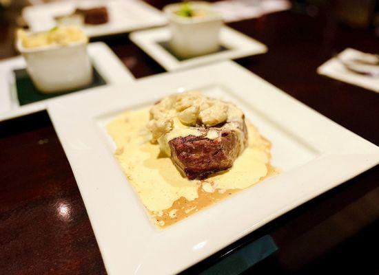 oz Filet Mignon with Crab