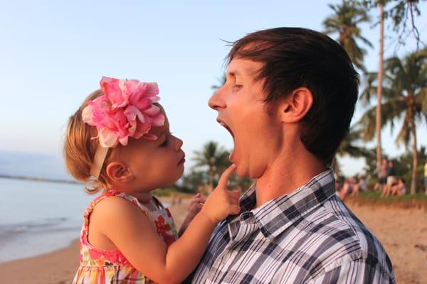 Dr. Baxter with his daughter