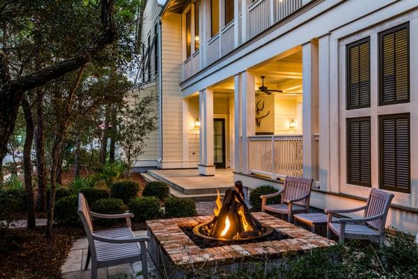 After a long day at the beach, kick back with some s'mores at 63 Sandhill Circle's firepit.