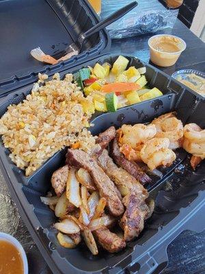 Steak & Shrimp combo plate