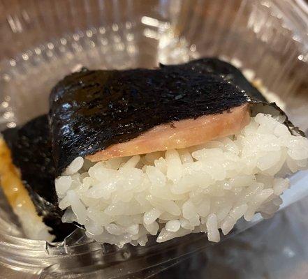 Part of my order was musubi, it was good. The spam was cut very very thin, but it was still enjoyable.