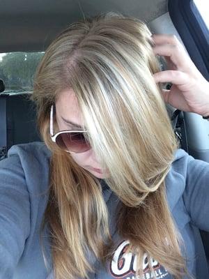 Root touch up and a few highlights. Sooooo amazing.