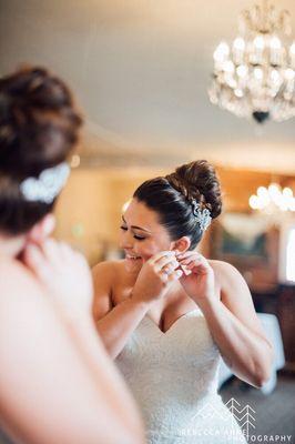 Beautiful bride! Hair and makeup by Alfonso