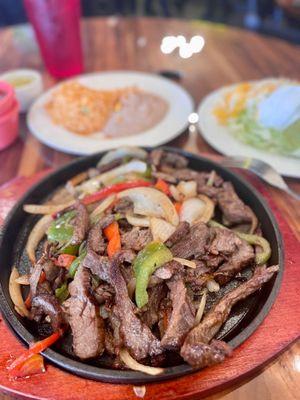 Beef fajitas