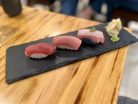 Tuna taster as part of 7 course omakase