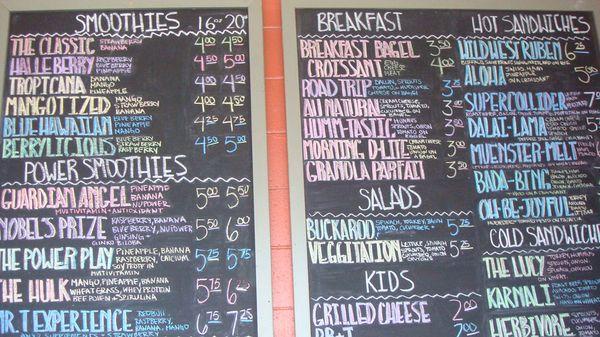 Menu board