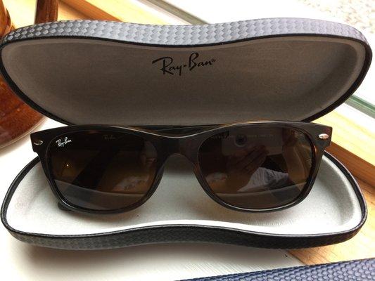 Rayban sunglasses adjusted to the perfect fit. Great selection and service.