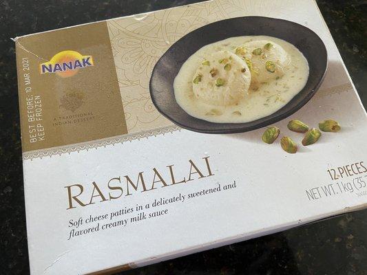 found rasmalai in the freezer section!