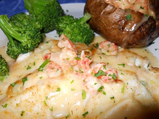 Stuffed Tilapia and Lobster Stuffed Potato